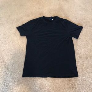 Divided plain navy blue shirt